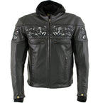Motorcycle Leather Jackets with Armor