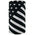 ZanHeadgear TF091 Motley Tube Fleece Lined Black and White Flag