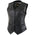 Xelement Women's Road Queen Black Leather Braided Vest B206