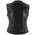 Xelement Women's Road Queen Black Leather Braided Vest B206