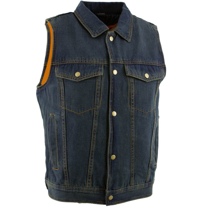 Blue motorcycle vest hotsell