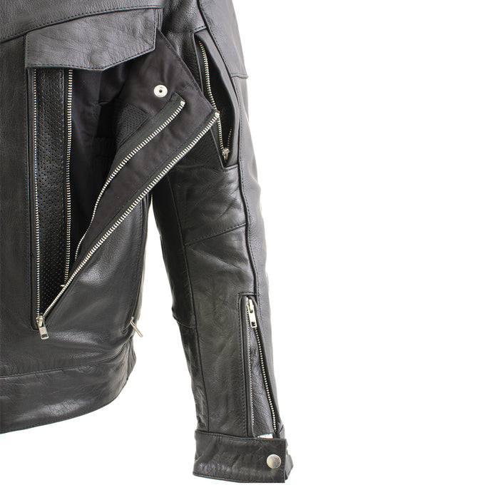 Buffalo leather motorcycle jacket best sale