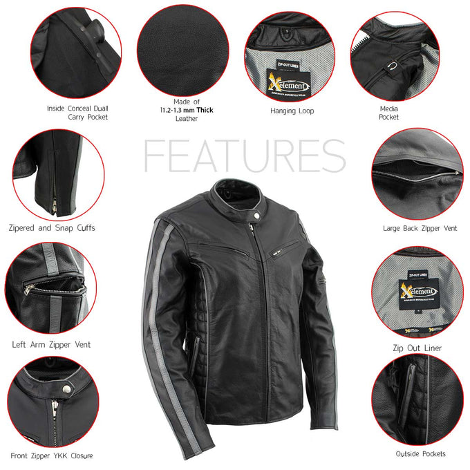 Motorcycle jacket zipper on left side best sale