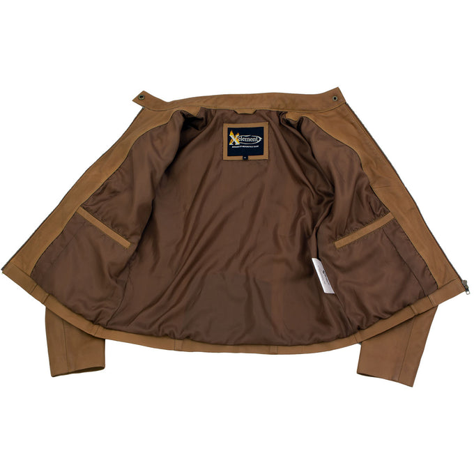 Conviction Sport Jacket Women's Size M Brown Long Sleeve 76% Cotton