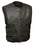 Biker Hill BAM3500 Men's 'Swat' Style Motorcycle Leather Vest