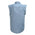 Milwaukee Leather DM1001 Men's Blue Lightweight Denim Shirt with with Frayed Cut Off Sleeveless Look