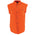 Milwaukee Leather DM1003 Men's Orange Lightweight Denim Shirt with Sleeveless Frayed Cut Off