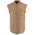 Milwaukee Leather DM4005 Men's Beige Lightweight Denim Shirt with Frayed Cut Off Sleeveless