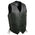Event Leather EL1315 Black Motorcycle Leather Vest for Men w/ Side Lace- Riding Club Adult Motorcycle Vests