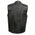 Event Leather ELM3910 Black Motorcycle Leather Vest for Men w/ Dual Closure - Riding Club Adult Motorcycle Vests