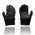 Milwaukee Leather Men's Gauntlet Motorcycle Hand Gloves-Black Deerskin Long Cuff Thermal Lined Gel Palm-G039
