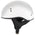 Hot Leathers HLT68 'The O.G.' Glossy White Advanced Motorcycle Skull Cap Half DOT Approved Helmet