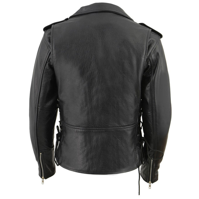 MAYW Leather Jacket Women,Fashion Retro Zipper Moto Biker Short