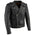 Milwaukee Leather LKM1775 Men's Black Leather Vintage Brando Style Motorcycle Riders Jacket with Side Laces