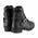 Milwaukee Leather MBL9326WP Women's Black Leather Lace-Up Waterproof Motorcyle Rider Boots with Side Zippers
