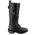 Milwaukee Leather Women's Black 14-inch Lace-Up High-Rise Leather Biker Rider Boots with Calf Buckle MBL9355