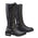 Milwaukee Leather MBL9365 Women's Black 14-Inch Classic Harness Square Toe Leather Tall Motorcycle Boots