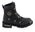 Milwaukee Leather MBL9375 Women's Black Leather Diamond 6-Inch Twin Zipper Lock Riding Boots