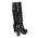 Milwaukee Leather MBL9419 Women's Tall Premium Black Platform Fashion Casual Boots with Slouch Shaft