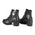 Milwaukee Leather MBL9426 Women's Distress Black Rocker Fashion Boots with Studded Instep