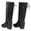 Milwaukee Leather MBL9427 Women's Black Tall Fashion Casual Boots with Back End Lacing