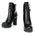 Milwaukee Leather MBL9430 Women's Black Fashion Casual Boots with Side Zipper Entry