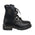 Milwaukee Leather Men's Black Leather Lace-Up Engineer Motorcycle Boots w/ Buckles and Side Zipper  MBM101