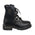 Milwaukee Leather MBM101 Men's Black Leather Lace-Up Engineer Motorcycle Boots w/ Buckles and Side Zipper Entry