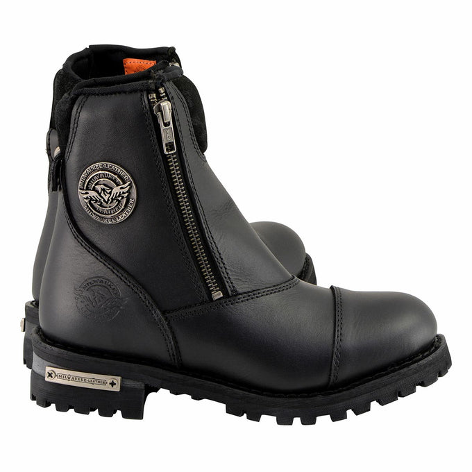 Zipper boots sale mens leather