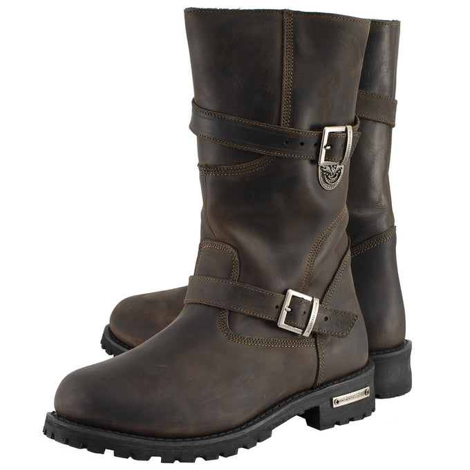 Brown hotsell engineer boots