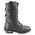 Milwaukee Leather MBM9069 Men’s Tall 'Tactical Style' Black Lace-Up Leather Boots Zipper Storage Pocket