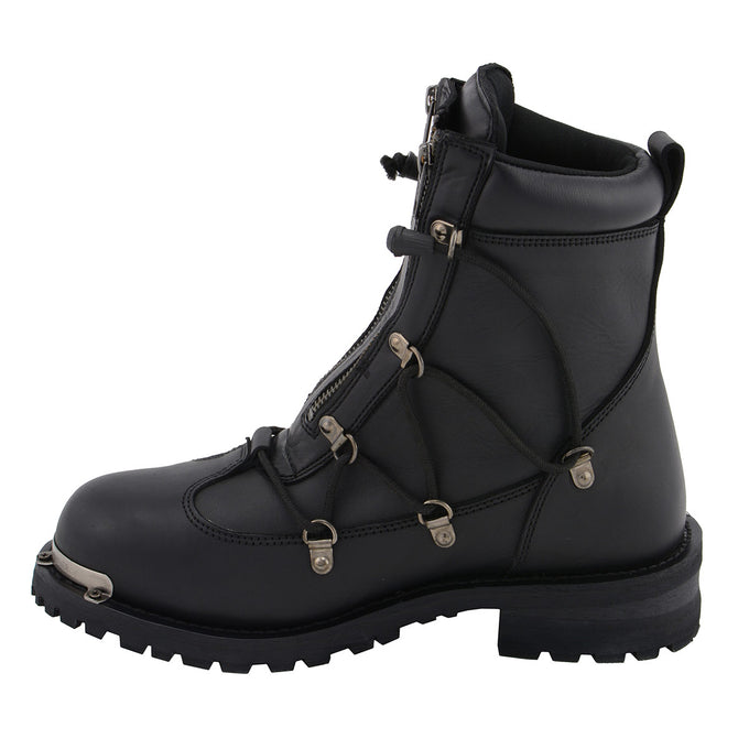 Plain black combat on sale boots