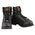 Milwaukee Leather MBM9080 Men's Black Leather 6-Inch Lace to Toe Motorcycle Rider Boots w/ Gear Shift Protection