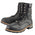 Milwaukee Leather Men's Classic Black Leather Lace-Up Logger Boots w/ Side Zipper MBM9095