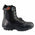 Milwaukee Leather Men's 9-Inch Black Leather Lace-Up Tactical Motorcycle Boots w/ Side Zipper MBM9110