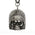 Milwaukee Leather MLB9002 'Native Skull' Motorcycle Good Luck Bell | Key Chain Accessory for Bikers