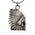 Milwaukee Leather MLB9002 'Native Skull' Motorcycle Good Luck Bell | Key Chain Accessory for Bikers