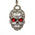 Milwaukee Leather MLB9011 'Flamed Skull with Red Eyes' Motorcycle Good Luck Bell | Key Chain Accessory for Bikers