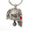 Milwaukee Leather MLB9011 'Flamed Skull with Red Eyes' Motorcycle Good Luck Bell | Key Chain Accessory for Bikers