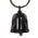 Milwaukee Leather MLB9027 Black 'Wings with Pink Diamonds' Motorcycle Good Luck Bell | Key Chain Accessory for Bikers