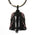 Milwaukee Leather MLB9027 Black 'Wings with Pink Diamonds' Motorcycle Good Luck Bell | Key Chain Accessory for Bikers