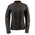 Milwaukee Leather MLL2502 Women's 'Laser Cut' Distressed Black and Orange Scuba Style Racer Jacket