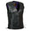 Milwaukee Leather MLL4505 Women's Black Leather Side Lace Motorcycle Rider Vest-Reflective and Studded Purple Wings