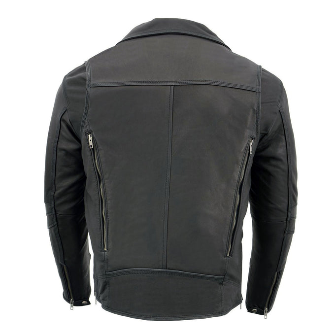 Brando style leather biker clearance jacket