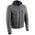 Milwaukee Leather MLM1539 Men's Distressed Grey Leather ‘Utility Pocket’ Vented Jacket with Removable Hoodie