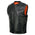 Milwaukee Leather MLM3502 Men's Black Cool-Tec Leather Vest Front Zipper Motorcycle Rider Vest with Stand-Up Collar