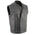 Milwaukee Leather MLM3509 Men's Black Naked Leather Vest - Old Glory Laced Armholes White Stitching Club Style Vest