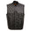 Milwaukee Leather MLM3525 Men's Black 'Paisley' Accented White Stitching Leather Vest – w/Armhole Trim Open Collar Design