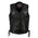Milwaukee Leather USA MADE MLVSL5002 Women's Black 'Kitten' Leather Motorcycle Vest with Side Laces