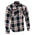 Milwaukee Leather Men's Flannel Plaid Shirt Black and White with Red Long Sleeve Cotton Button Down Shirt MNG11625